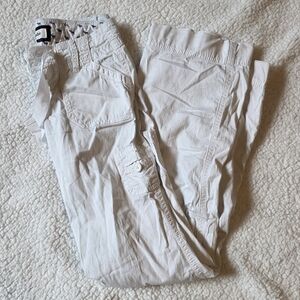 Abercrombie vintage white cargo pants